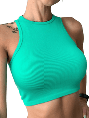 Top Feminino Regata Sem Manga